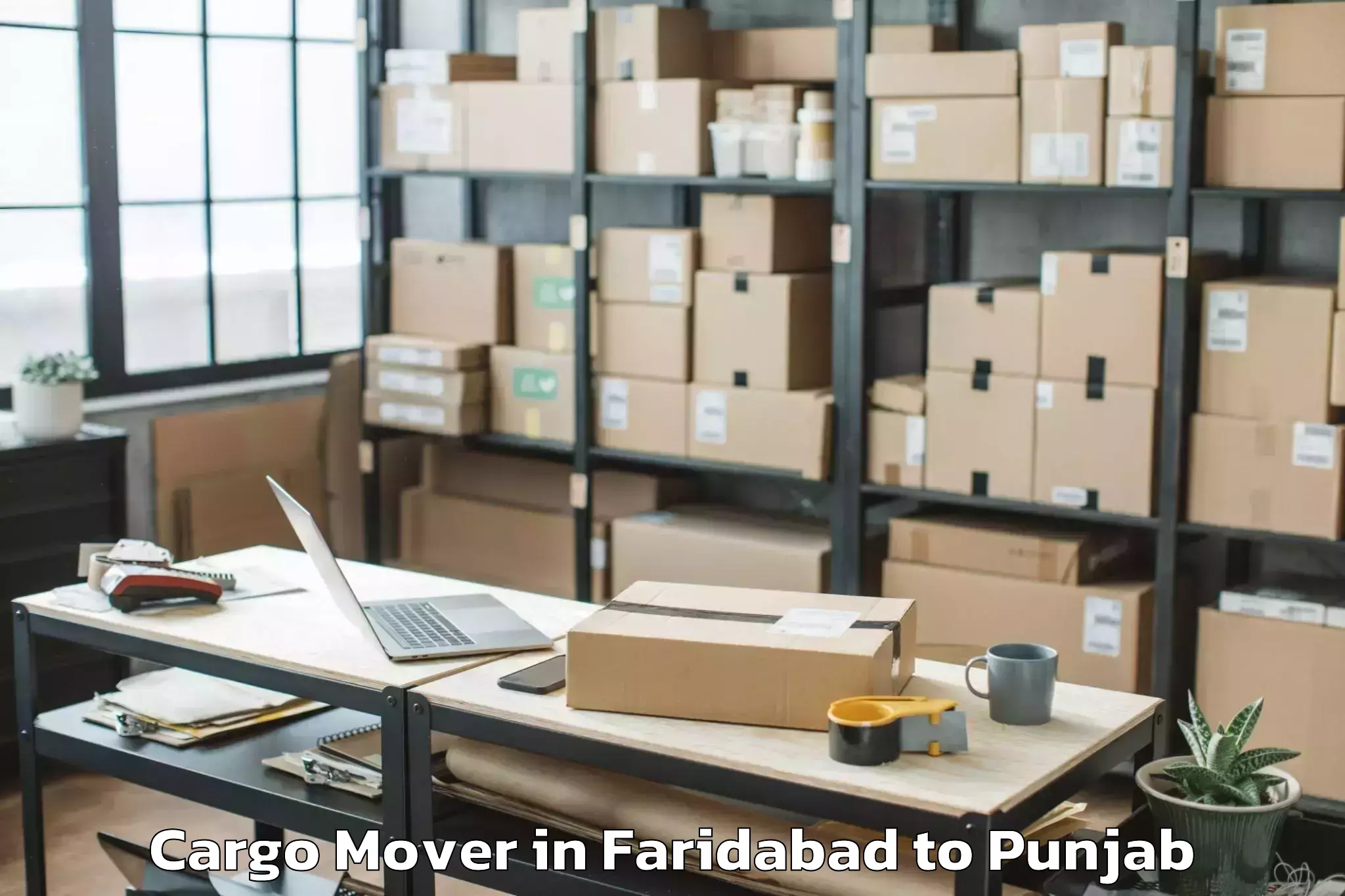 Top Faridabad to Ansal Plaza Mall Ludhiana Cargo Mover Available